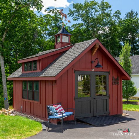 Cladded Shed, Transom Windows Exterior Farmhouse, Board And Batten Shed, Shed Siding, Farmhouse Shed, Shed Paint Colours, Board Batten Siding, Shed Colors, Painted Garage