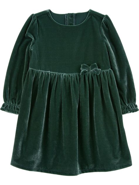 Toddler Holiday Dress, Frilly Sleeves, Girl Green Dress, Toddler Christmas Dress, Girl Holiday, Toddler Girl Shorts, Girls Holiday Dresses, Dressy Dresses, Dress For Girls