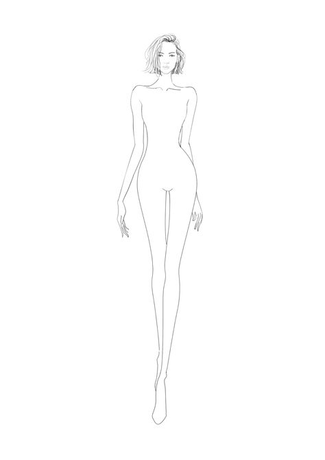 Fashion Illustration Template, Fashion Model Drawing, Croquis Fashion, Fashion Figure Templates, Fashion Illustration Poses, Fashion Model Sketch, Modeling Poses, Fashion Figure Drawing, Fashion Design Template