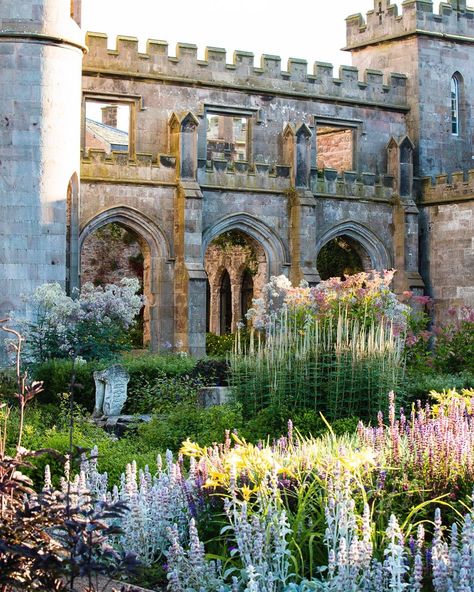 Claire Takacs’s Instagram profile post: “The beautiful Lowther Castle gardens @lowthercastle in the Lake District, England, design by @danpearsonstudio  While our worlds have never…” Castle Gardens Aesthetic, Lowther Castle Gardens, English Landscaping, Claire Takacs, Ramon Salazar, English Landscape Garden, Dan Pearson, Castle Floor Plan, Beautiful Gardens Landscape