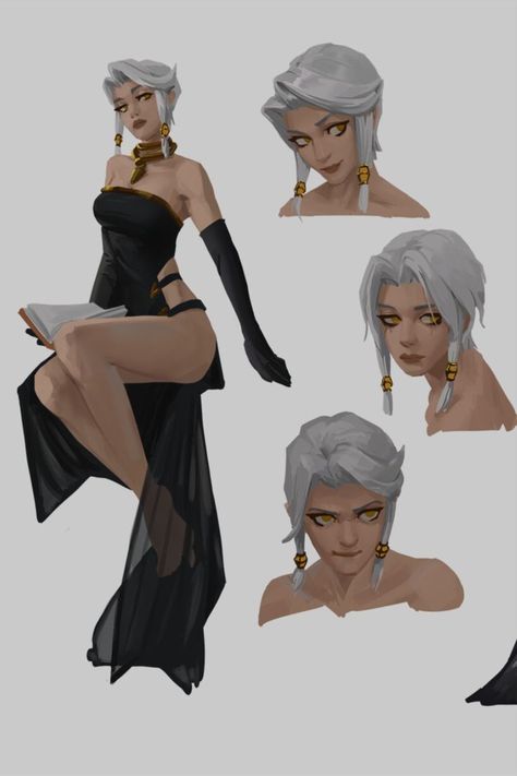 Lucia Hsiang, Urban Fantasy, Female Character Design, Character Design References, Character Creation, Dnd Characters, Character Portraits, Art Reference Poses, Fantasy Character Design