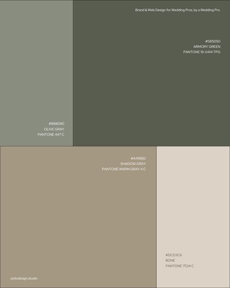 From stone and pale green to warm beiges and browns, discover the shades that capture the essence of fall as a color palette for your next branding project 🤍 Grey Green Beige Color Palette, Brown Stone Color Palette, Dark Green Beige Color Palette, Sage Green Beige Color Palette, Sage Green And Brown Color Palette, Neutral Green Palette, Green And Brown Office, Neutral Green Aesthetic, Neutral Green Color Palette