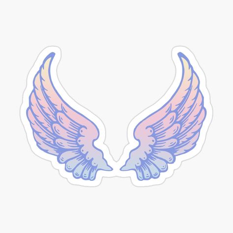 Wings Sticker, Pride Stickers, Fun Stickers, Fallen Angel, Sticker Pack, Scrapbook Stickers, Glossier Stickers, Printable Stickers, Transparent Stickers