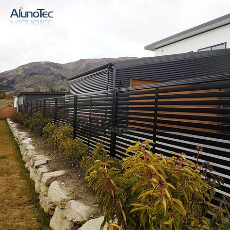 Horizontal Garden Fence Privacy Screen Panel Aluminium Slat Fence Vertical - Buy Garden Fence, Aluminium Slat Fence, Slat Fence Panels Product on Aluminum Pergola-AlunoTec Slat Fencing, Slat Fence, Horizontal Slat Fence, Slatted Fence Panels, Metal Fence Panels, Aluminum Fencing, Cheap Fence, Security Fence, Fence Slats