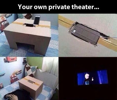 Astuces Diy, Home Cinema, Diy Life Hacks, Diy Life, Cool Inventions, Movie Theater, Useful Life Hacks, Mind Blown, Fun Crafts