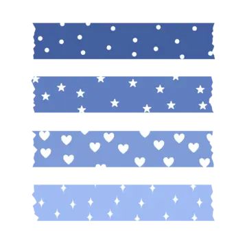 Cute Tape Png, Blue Washi Tape Png, Digital Washi Tape Png, Bestie Scrapbook, Tapes Printable, Washi Tape Blue, Tape Printable, Washi Tape Collection, Journaling Set