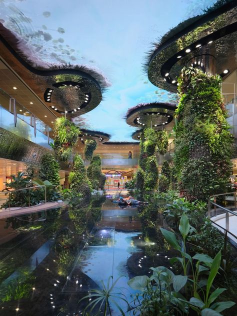 Changi Airport’s Terminal 2 stimulates the senses | Wallpaper Airport Landscape Design, Changi Airport, Jewel Changi Airport Singapore, Airport Architecture, Changi Airport Singapore, Airport Terminal 3, Suntec City Singapore, Airports Terminal, Malaysia Travel