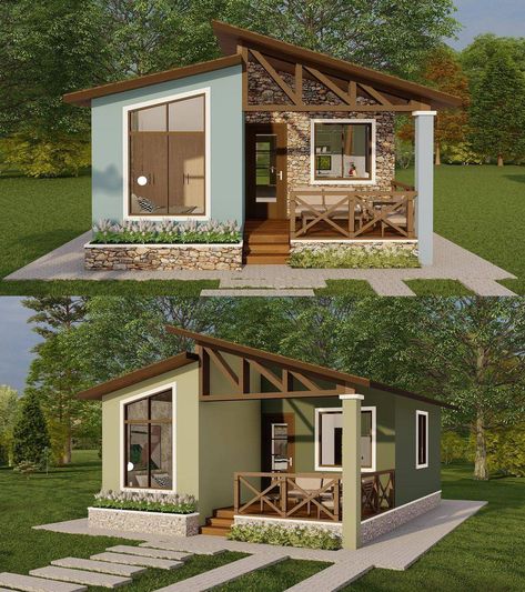 Small House Exterior, Rustic Bar Stools, Hotel Ideas, Bamboo House Design, Rooftop Design, Building House Plans Designs, Escape The Ordinary, Simple House Design, Bamboo House