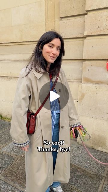 Sézane on Instagram: "SPOTTED IN PARIS ❤️ Aujourd’hui c’est Marion de la team image Sézane qui vous partage son look ;) > Trench Clyde > Veste Will > Chemise Bilma > T-shirt Conrad > Sac Milo ⠀⠀⠀⠀⠀⠀⠀⠀⠀ 🌎 Today, Marion from our Sézane image team shares her look! ⠀⠀⠀⠀⠀⠀⠀⠀⠀ #sezane #sezanelovers" Clyde Trench Coat Sezane, Sezane Clyde Trench, Sezane Outfit, Look Trench, Paris January, Trench Coat Outfit, Dark Khaki, Coat Outfits, New Wardrobe