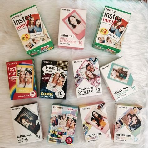 Instax Film Aesthetic, Poloroid Film, Top 10 Films, Film Polaroid, Purple Converse, Bday Wishlist, Film Gift, Instax Film, Feelings Chart