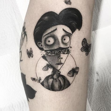 Victor Corpse Bride Tattoo, Mgk Tattoos, Corpse Bride Tattoo, Beetlejuice Tattoo, Tattoo Cover Ups, Tim Burton Tattoo, Indie Tattoo, Jack Tattoo, Uv Tattoo