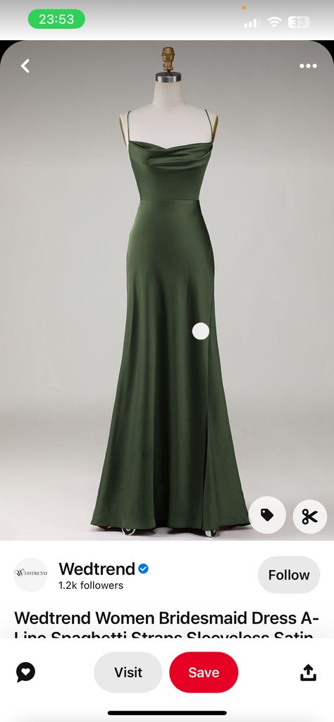 Dark Green Prom Dress Aesthetic, Army Green Prom Dress, Green Prom Dress Aesthetic, Green Dress Formal, Prom Vibes, Prom Dress Aesthetic, Dark Green Prom Dress, Womens Bridesmaid Dresses, Green Prom