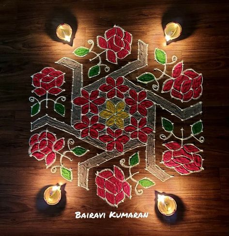 Pattern Design Drawing, Easy Rangoli Designs Videos, Dot Rangoli, Very Easy Rangoli Designs, Rangoli Designs Photos, Rangoli Designs Simple Diwali, Easy Rangoli Designs Diwali, Rangoli Side Designs, Rangoli Colours