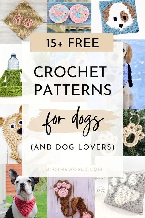 Are you looking for patterns to crochet gifts for dogs and dog lovers? Here is a collection of free patterns for your crochet projects. Use these to get some ideas to make cute crochet gifts for doggies and dog lovers. Make the perfect crochet dog hat or pet bed with these free patterns. Crochet Projects Dog, Crochet Dog Toy Basket Free Pattern, Crochet Pet Accessories Patterns, Crochet Gifts For Dog Lovers, Crochet Dog Projects, Crochet Pet Projects, Crochet Dog Beds Free Patterns, Crochet Toys For Dogs Free Pattern, Dog Accessories Crochet Patterns Free