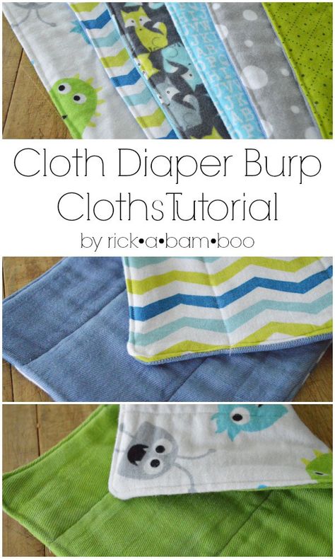 Cloth Diaper Burp Cloths {Part 1} - Amber Simmons Burp Cloth Tutorial, Burp Cloths Diy, Handmade Baby Shower Gift, Burp Rags, Cadeau Baby Shower, Trendy Sewing, Baby Sewing Projects, Quilt Baby, Baby Tips