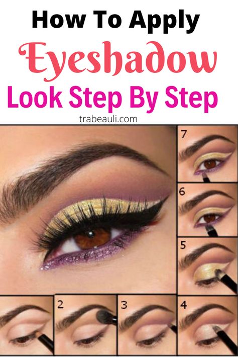 Eyeshadow Palette Tutorial Step By Step, How To Blend Eyeshadow Step By Step, Cute Eyeshadow Ideas Step By Step, Gold Eyeshadow Looks Step By Step, Step By Step Eyeshadow Looks, How To Blend Eyeshadow, Fall Eyeshadow Looks Step By Step, Eyeshadow Looks Step By Step, How To Do Eyeshadow