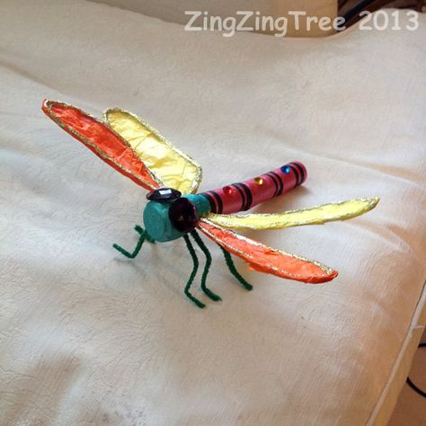 Three Beautiful Types Of Dragonfly Craft - Blue Bear Wood