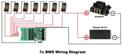 BMS wiring diagram - battery pack without spot welder | Audio Judgement Bms Circuit Diagram, Dayton Audio, Power Wall, Spot Welder, Bad Things, Circuit Diagram, Portable Speaker, Lithium Ion Batteries, Electronics Projects