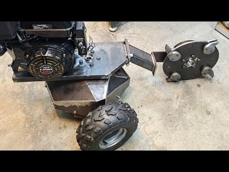 (1) Making Hybrid Stump Grinder - YouTube Stump Grinder, Tree Trunks, Tree Stump, The Project, A Tree