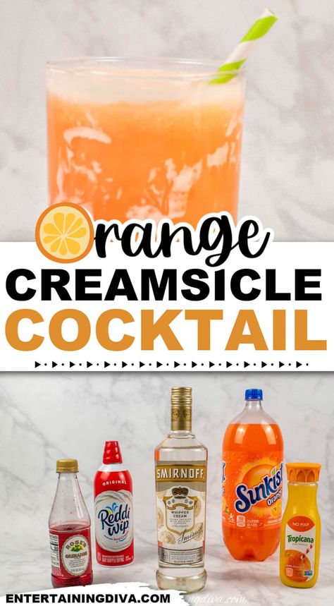 Orange Creamsicle Drink Alcohol, Orange Alcoholic Drinks, Whipped Vodka Drinks, 21st Makeup, Orange Creamsicle Cocktail, Orange Creamsicle Drink, Creamsicle Cocktail, Creamsicle Drink, Orange Basket