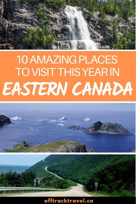 So many provinces and kilometres to travel across PEI, Nova Scotia, New Brunswick, Newfoundland, Quebec and Ontario, but where to go? Here is just a taste of the amazing places to visit in Eastern Canada this year! offtracktravel.ca East Canada Road Trip, Eastern Canada Travel, Eastern Canada Road Trip, Prince Edward Island Travel, Canada East Coast, Travel Canada Road Trips, Canada Culture, Canada With Kids, East Coast Canada