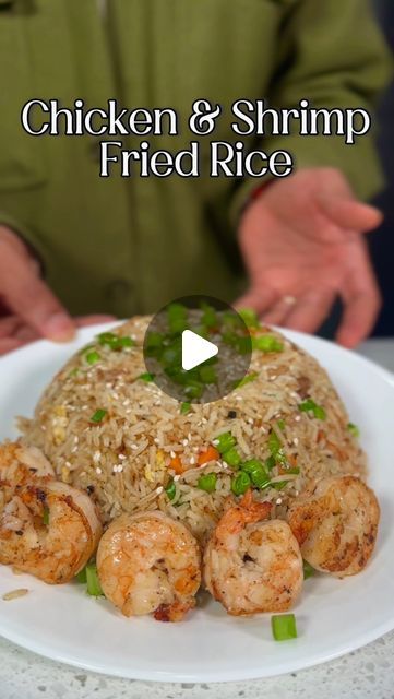 Todd Jones II on Instagram: "CHICKEN AND SHRIMP FRIED RICE! 🍤🍚✨ #ChickenShrimpFriedRice #AsianCuisine #DeliciousEats #FoodieFaves #InstaFood" Chicken And Shrimp Fried Rice, Nigerian Fried Rice, Fried Rice With Shrimp, Rice With Shrimp, Shrimp Fried Rice, Chicken And Shrimp, Chicken Fried Rice, Rice Dishes, Fried Rice