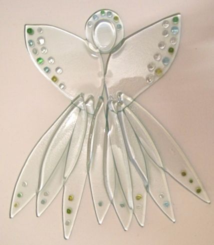 Fused Glass Angels Christmas, Fused Glass Angels, Fusing Glass Ideas, Glass Awards, Glass Christmas Decorations, Fused Glass Ornaments, Glass Fusion Ideas, Fused Glass Artwork, Glass Fusing Projects