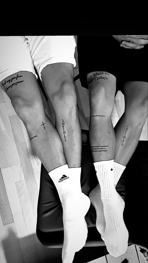 Christian Leg Sleeve Tattoos, Tattoo Inspiration Men Leg, Christian Leg Tattoo, Mens Thigh Tattoos Ideas, Christian Leg Tattoo Men, Minimalist Leg Tattoo, Men’s Thigh Tattoos, Men’s Tattoo Ideas Leg, Football Tattoo Ideas For Men