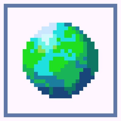 Pixel art Earth Pixel Art, Earth Tones, Geology, Pixel Art, Minecraft, Recycling, Quick Saves, Art