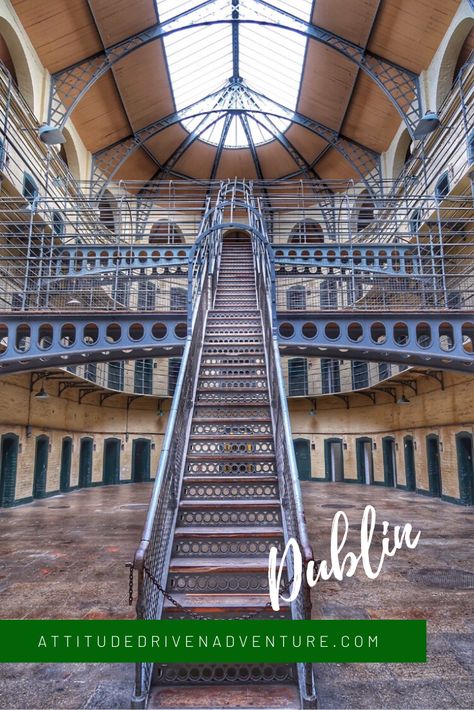 Kilmainham Gaol Dublin Ireland, Dark Staircase, Kilmainham Gaol, The Escapists, Ripper Street, Michael Collins, Journal Travel, Dublin Ireland, Ireland Travel