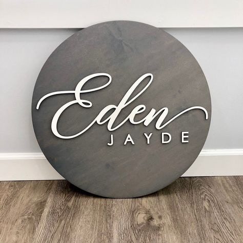 Name Circle, Custom Name Sign, Wood Name Sign, Wooden Name Signs, Wood Names, Custom Wedding Signs, Baby Name Signs