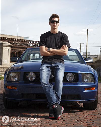 Detroit urban blight senior pictures with cobblestone road a Ford Mustang Car Senior Pictures, Cars Photoshoot, Men Cars Photography, Unique Backdrops, Senior Pictures Boy Poses, Senior Photos Boys, Cars Photography, Senior Boy Poses, Car Poses