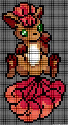 Bead Patterns, Vulpix Perler, Vulpix Pattern, Perler Ideas, Perler Beads Pokemon, Alpha Patterns Vulpix Perler Beads, Pokemon Pixle Art, Animal Pixel Art, Vulpix Pokemon, Pixel Pokemon, Pokemon Cross Stitch Patterns, Hyrule Castle, Pokemon Pixel, Pokemon Cross Stitch