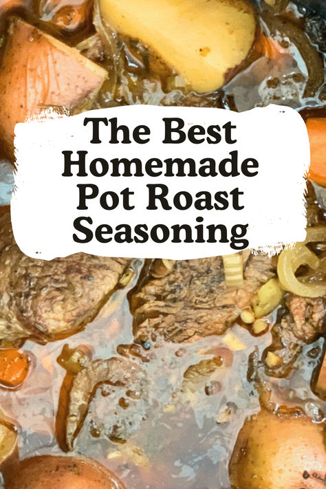 Homemade Pot Roast Seasoning Mix Pot Roast Seasoning Recipe, Roast Seasoning Recipe, Potroast Slowcooker, Homemade Pot Roast, Roast Seasoning, Pot Roast Seasoning, Best Pot Roast, Chicken Wild Rice Soup, Seasoning Recipe