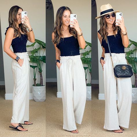 See My Top 23 Fashion Favorites of 2023 | Amazon - Everyday Holly Linen Pants Outfit, Trending Items, Beach Vacation Outfits, Summer Vacation Outfits, Cruise Outfits, Linen Pants Women, Beauty Items, Petite Fashion, Vacation Outfits