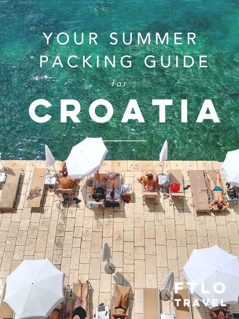 Croatia Packing List: The Ultimate guide for this summer What To Pack Croatia, Packing List For Croatia, Outfits For Croatia Summer, Croatia Packing List Summer, Summer In Croatia Outfit, Croatia Outfit Ideas, Croatia Vacation Outfits, Croatia Travel Outfits, Croatia Outfits Summer