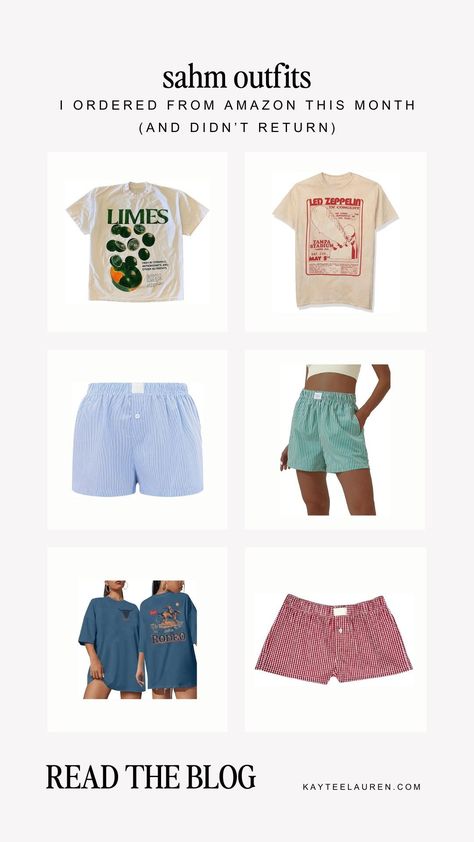 SAHM Outfits I Bought on Amazon This Month (And Didn’t Return) Outfits For The Summer, Sahm Outfits, Colorful Wardrobe, Moms Night, Mama Style, Best Amazon, Stay At Home Mom, Comfy Shorts, Affordable Clothes