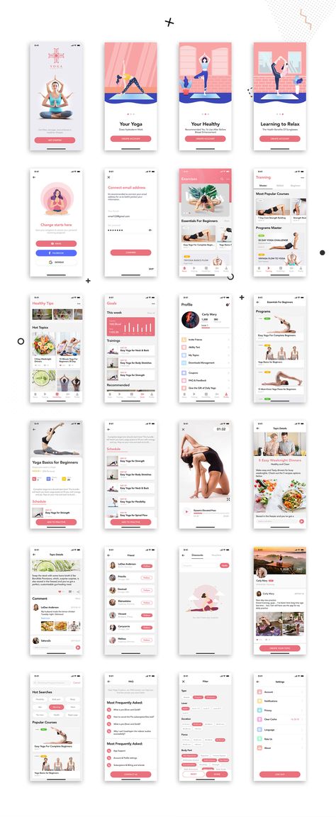 Yoga App Design, Workout App Design, Fitness App Ui Design, Sport App Design, Modern App Design, Fitness Apps Design, Yoga Website Design, Fitness App Ui, Moodboard App