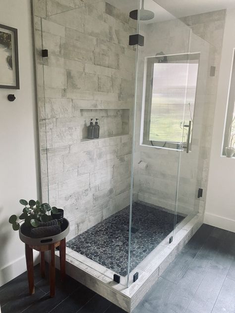 The Guy's Bath Remodel- Before & After - Northern California Style Northern California Style, Master Shower, Bathroom Remodel Shower, Bathroom Redo, Shower Remodel, California Style, Bath Ideas, Bathroom Remodel Master, Bathroom Reno