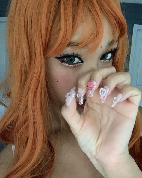 Harajuku Nails, Cutest Nails, Outfit Ideas September, Doll Eye Makeup, Swag Makeup, Clothing Outfit Ideas, September 2022, Summer Glow, Doll Eyes