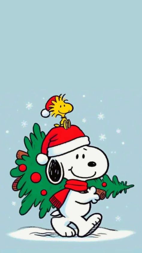 Peanut Cartoon, Snoopy Christmas Tree, Christmas Wallpaper Iphone Cute, Cute Tree, Wallpaper Christmas, Xmas Wallpaper, Christmas Wallpaper Backgrounds, Snoopy Images, Snoopy Wallpaper