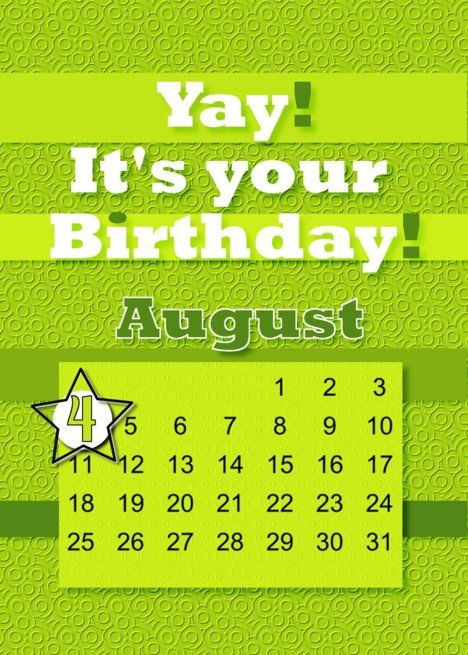 August 4th Yay It’s Your Birthday date specific card #Ad , #Affiliate, #rsquo, #Yay, #August, #Birthday August Birthday Quotes, Its My Birthday Month, August Calendar, 19 August, Chalkboard Invitation, Birthday Date, Daughter Birthday Cards, Just Happy Quotes, August Birthday