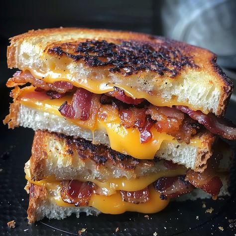 Grilled Cheese And Bacon, Grilled Cheese With Bacon, Deep Fried Bacon, Perfect Blt, Pumpkin Vegetable, Bacon Grilled Cheese, Everything In Moderation, Swirl Brownies, Sandwich Ingredients