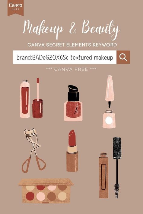 Textured Makeup, Beauty Elements, Canva Free Elements, Elements In Canva, Newsletter Subscription, Subscription Form, Bella Beauty, Keyword Elements Canva, Wix Website Templates