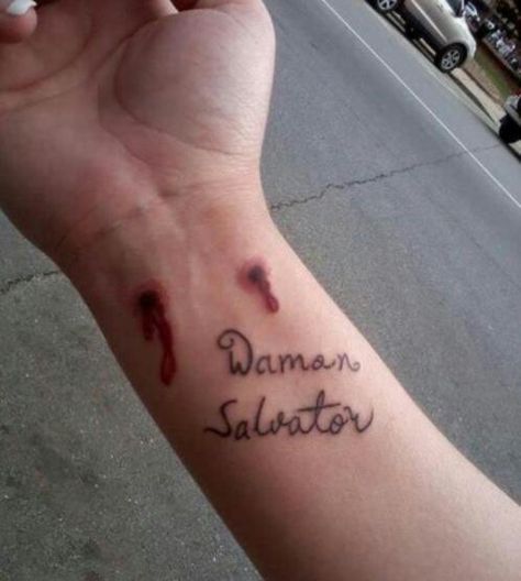 Teen Wolf Tattoo Ideas, Teen Wolf Tattoo, Tvd Vampire, Wolf Tattoo Ideas, Wrist Tattoo, Wolf Tattoo, Damon Salvatore, Teen Wolf, Vampire Diaries