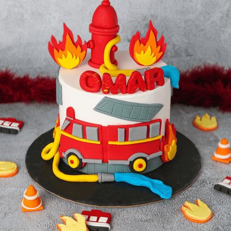 Firefighter Cake, Fire Fighter Cake, Fire Fighter, Firefighter, Order Now, Kids Birthday, Cake, Birthday