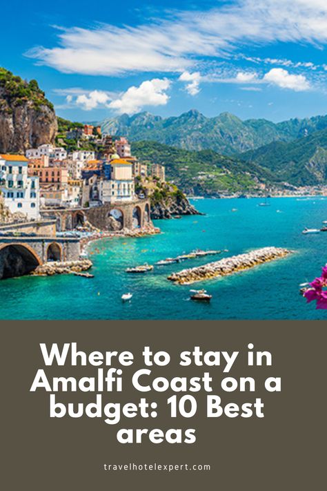 Wondering Where to stay in Amalfi Coast on a budget? In this post, I will help you to find the best areas to stay in Amalfi Coast on a budget and the best hotels to stay in each town. Amalfi Coast Itenary, Where To Stay In Amalfi Coast, Amalfi Coast Airbnb, Best Amalfi Coast Towns, Where To Stay In Italy, Amalfi Town, Bae Cation, Almafi Coast Italy, Elba Italy