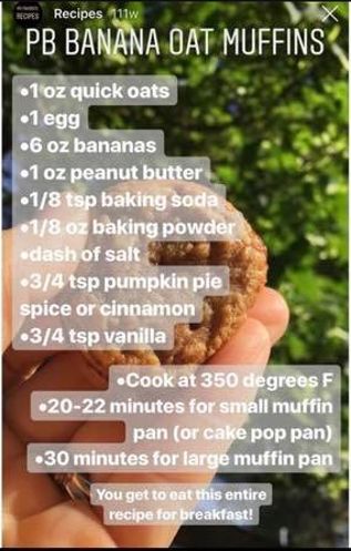 Copied from katies.health.journey Bright Line Eating Breakfast, Pb Oatmeal, Peanut Butter Banana Oats, Bright Line Eating, Sugar Free Eating, Bright Line Eating Recipes, 21 Day Fix Diet, Banana Oat Muffins, Clean Eating Plans