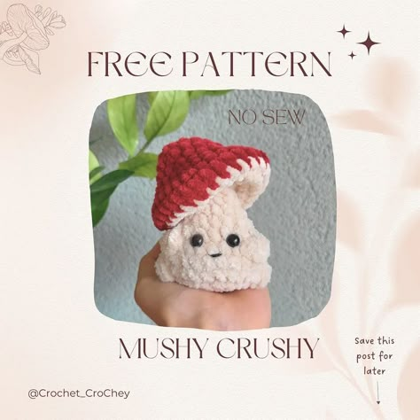 Mushroom Amigurumi, Confection Au Crochet, Crochet Mushroom, Quick Crochet Patterns, Pola Amigurumi, Crochet Animals Free Patterns, Amigurumi Ideas, Crochet Business, Crochet Design Pattern