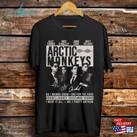 Arctic Monkey Tour 2023 Merch Music And Lover Monkeys T-Shirt Shirt Unisex Sweatshirt Check more at https://alysaarts.com/product/arctic-monkey-tour-2023-merch-music-and-lover-monkeys-t-shirt-shirt-unisex-sweatshirt/ Arctic Monkey, Do I Wanna Know, Monkey T Shirt, Shirts Design, Knee Socks, Arctic Monkeys, Monkeys, Unisex Sweatshirt, Sweatshirts